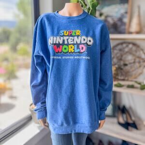Super Nintendo World, Universal Studios Hollywood, Crew Sweatshirt, Size X-Large
